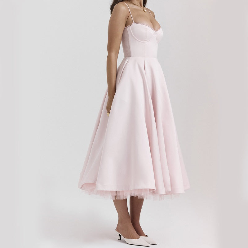 Hinda - Robe d'été pour femme Rose 2