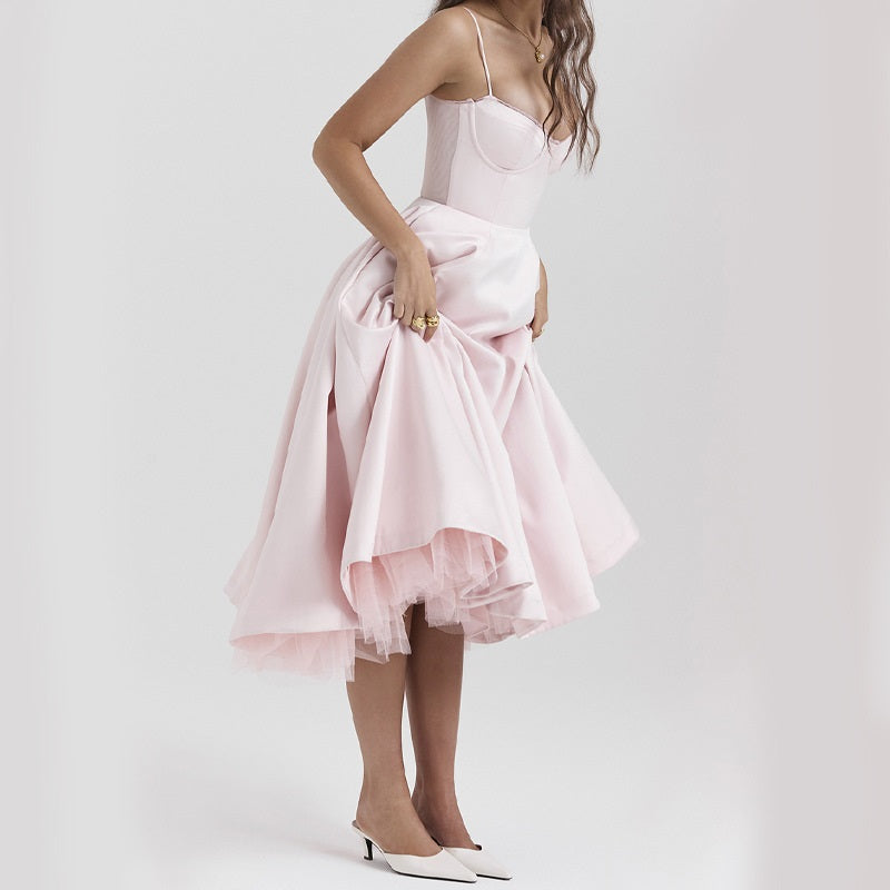 Hinda - Robe d'été pour femme Rose 3