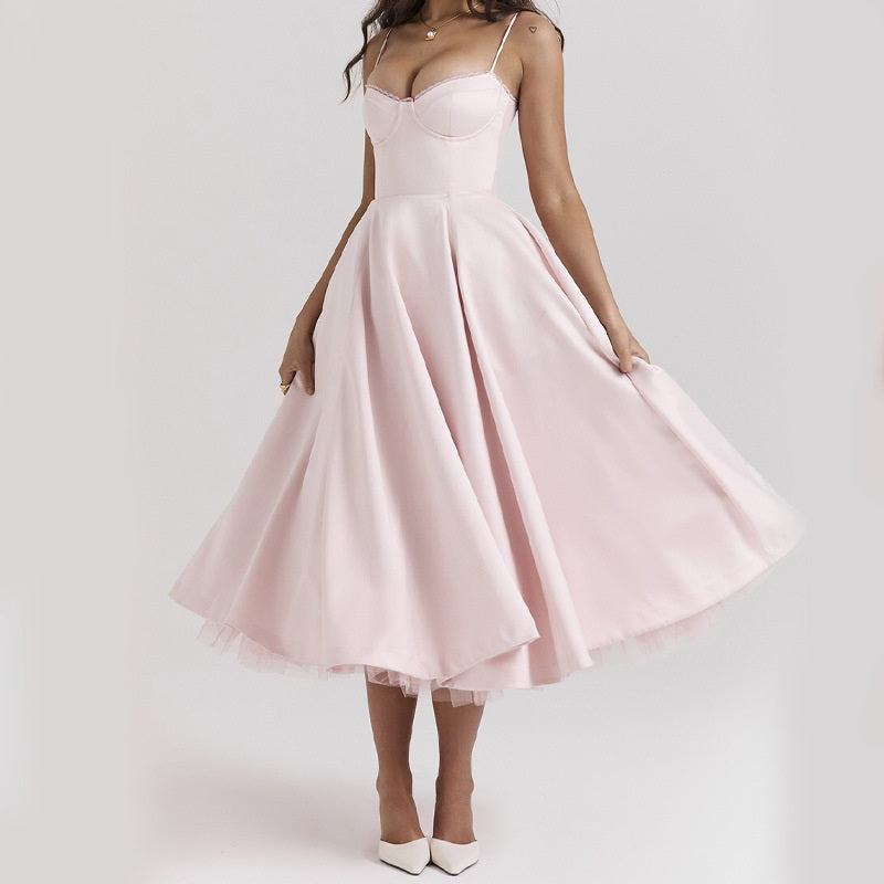 Hinda - Robe d'été pour femme Rose 8