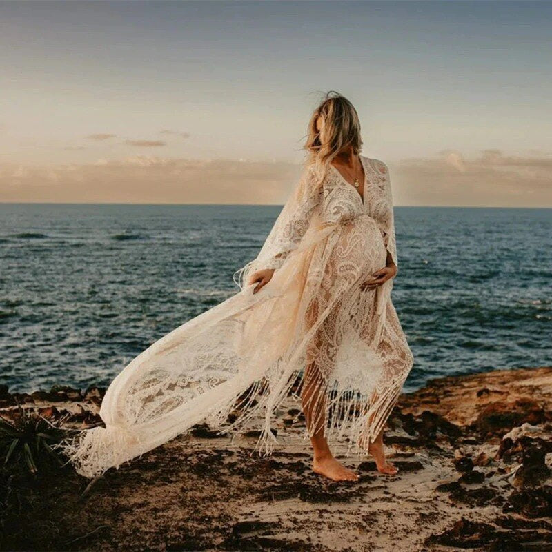 Honorine – Robe Longue Bohème Femme en Dentelle Élégante 3
