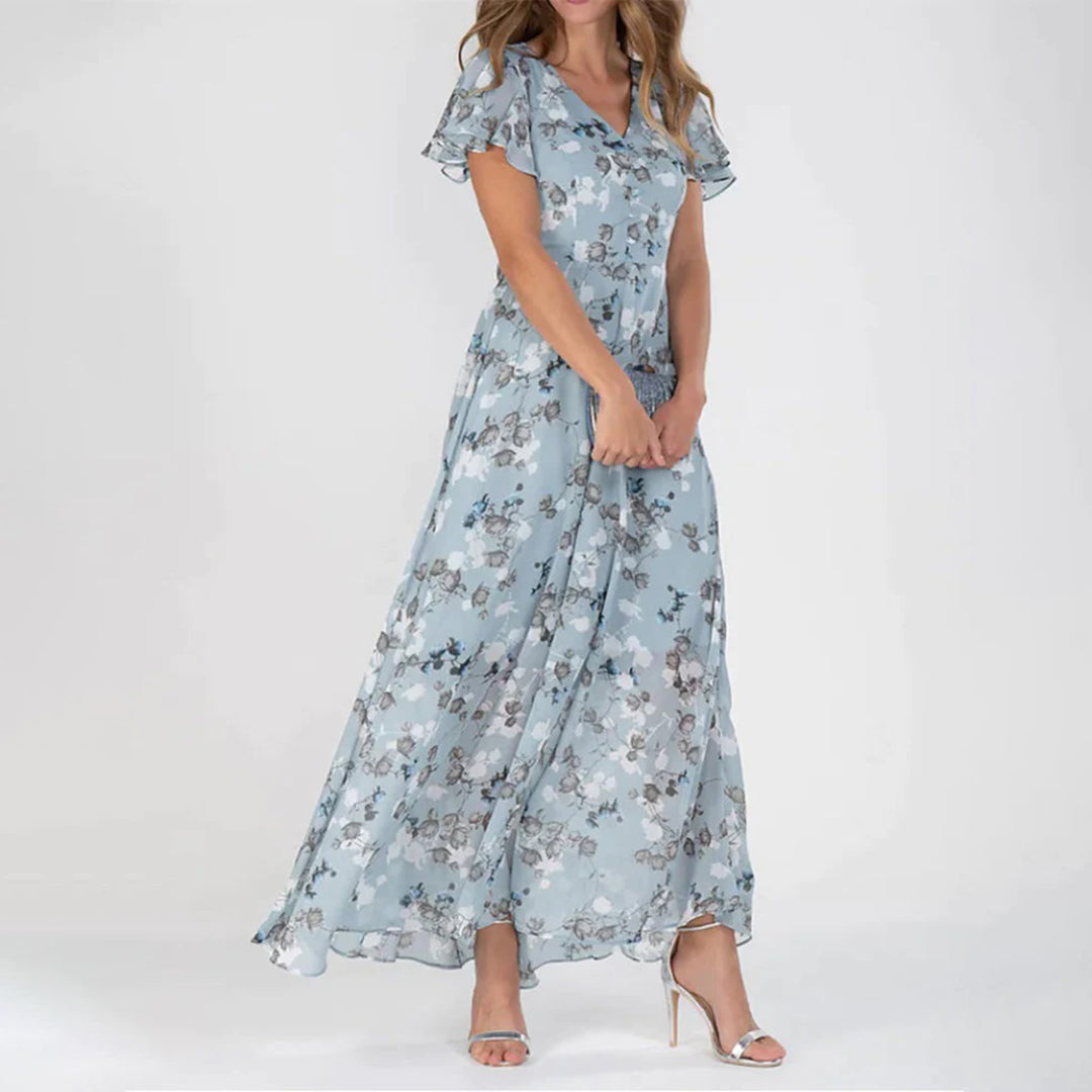 Ilda - Robe maxi élégante pour femme Bleu 2
