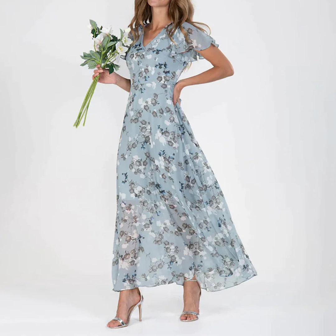 Ilda - Robe maxi élégante pour femme Bleu 3