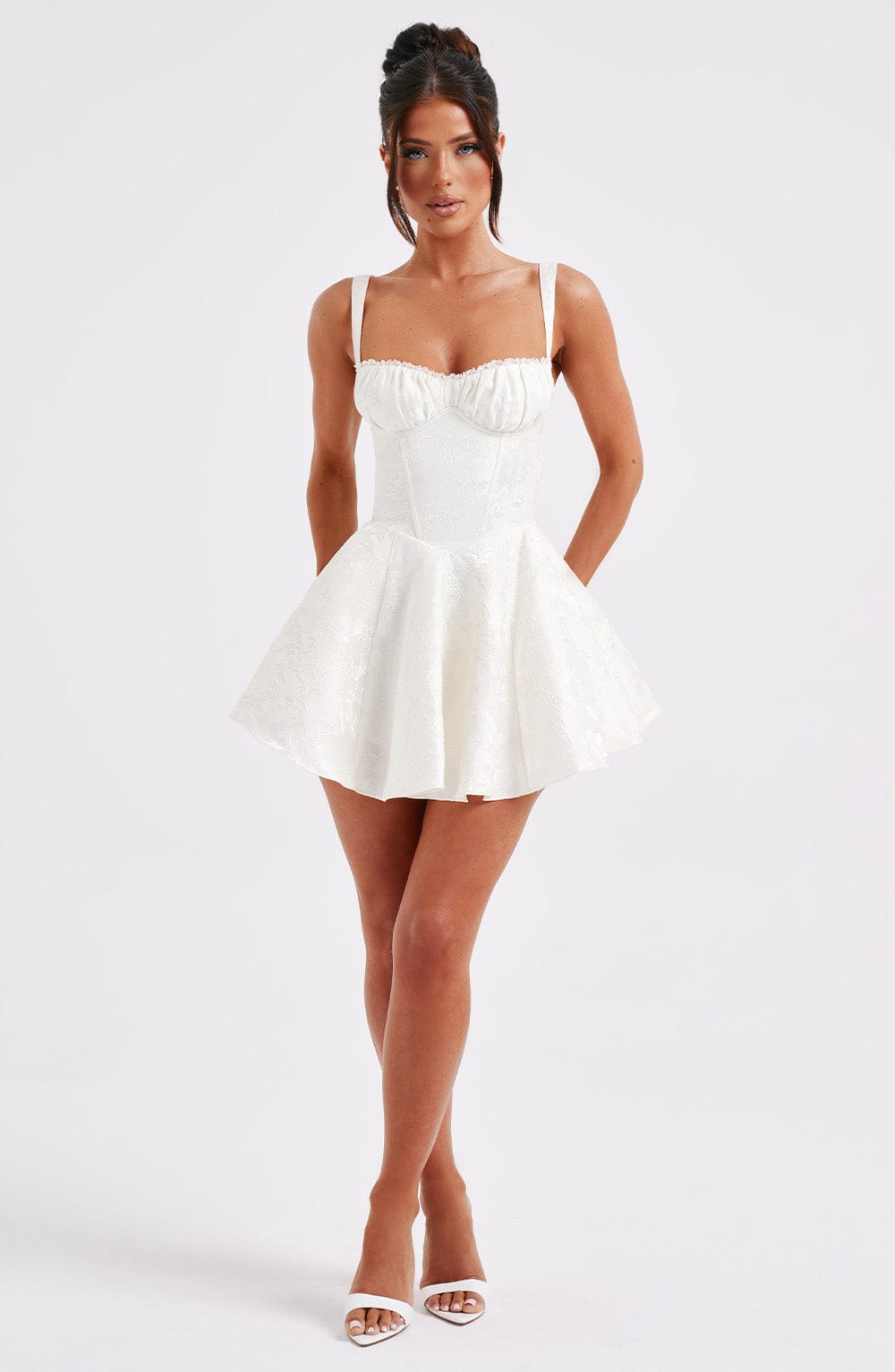 Ilhame - Robe sexy mini chic Blanc