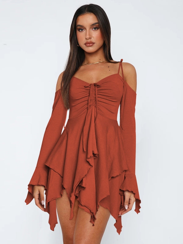 Isabeau - Mini robe multi couches L'Orange