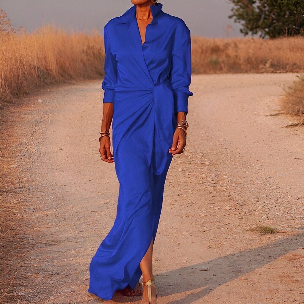 Isel - Robe femme raffinée Bleu