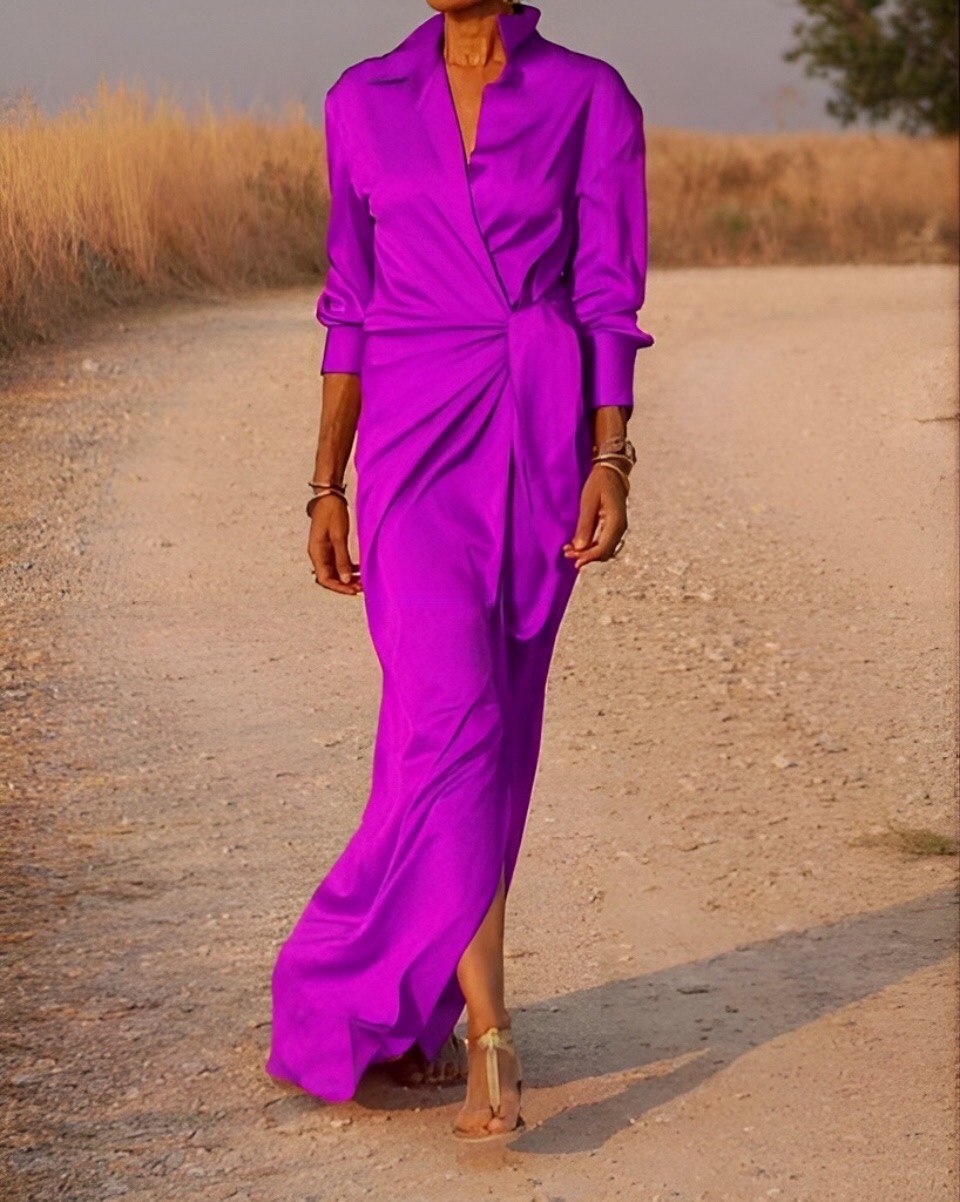 Isel - Robe femme raffinée Lila