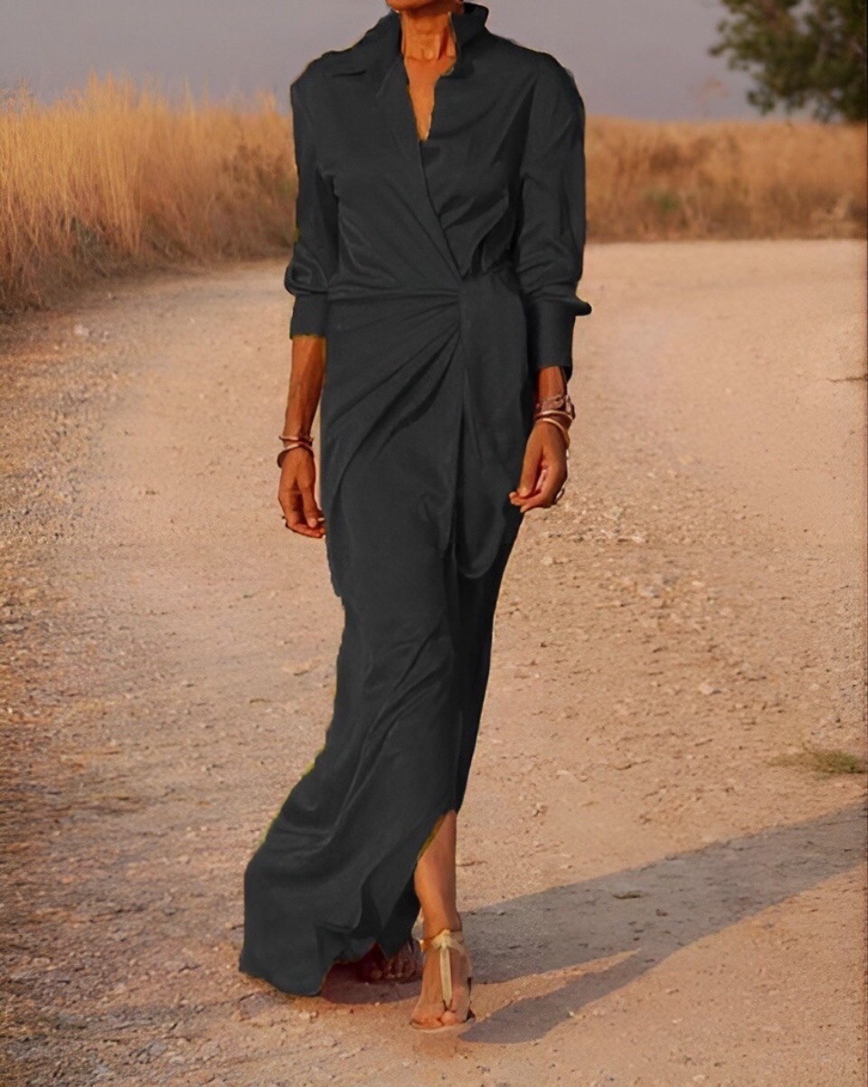 Isel - Robe femme raffinée Noir