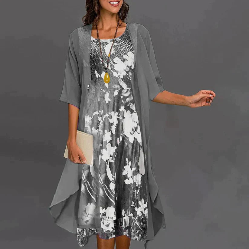 Ivette - Robe de femme stylée Argent