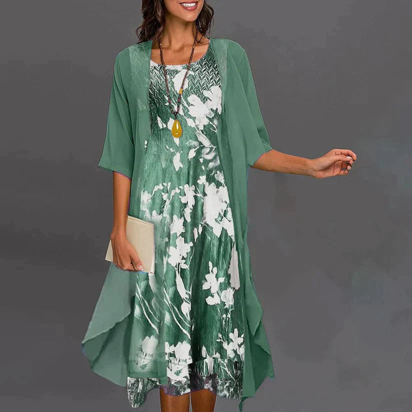 Ivette - Robe de femme stylée Vert