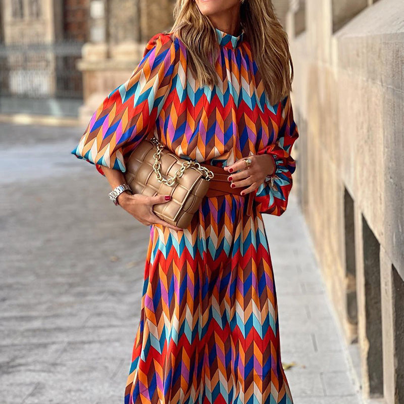 Iwanaëlle - Robe midi imprimée formelle Multicolore 3
