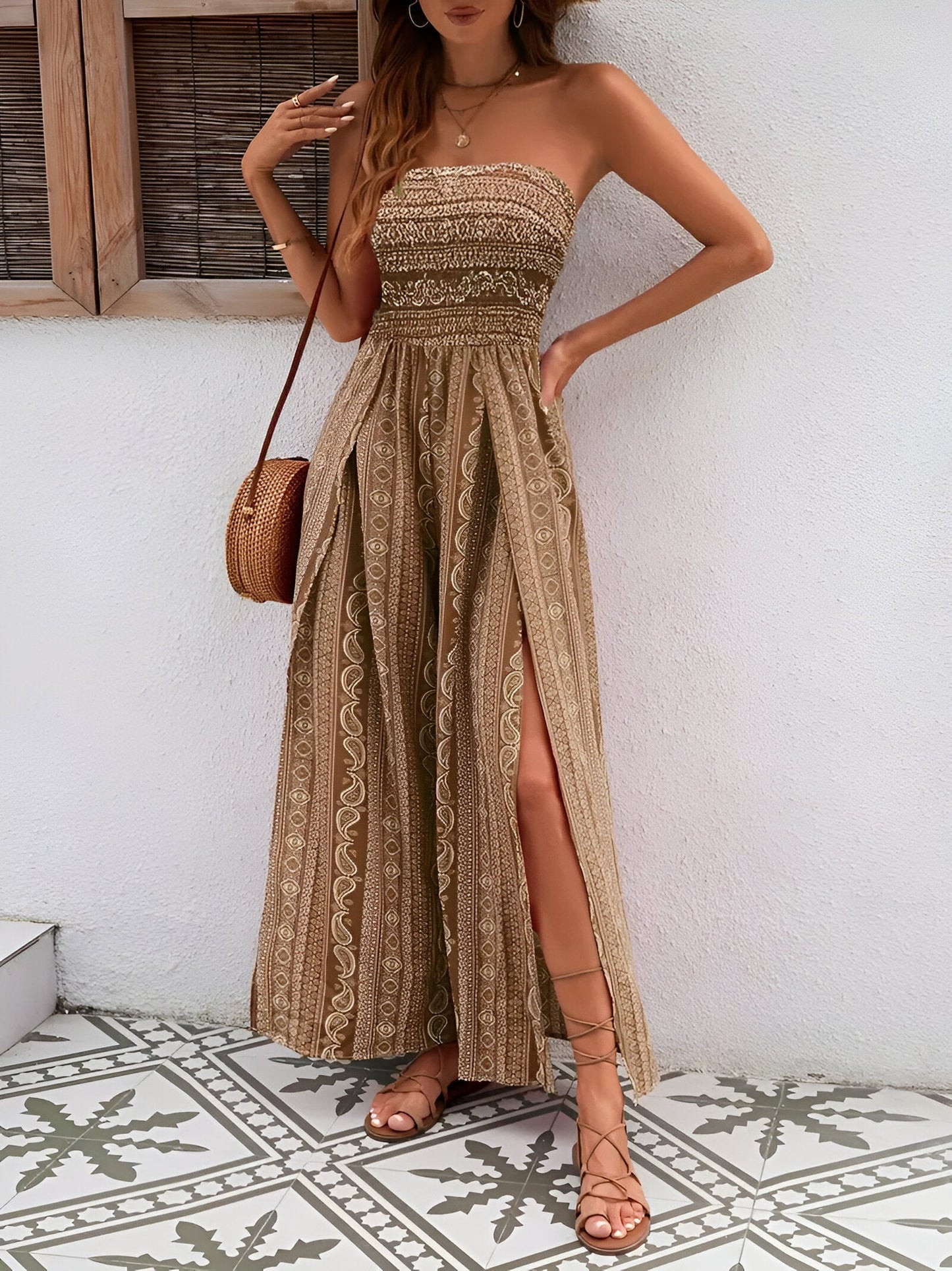 Johanna - L'élégance sans effort rencontre le boho chic Marron