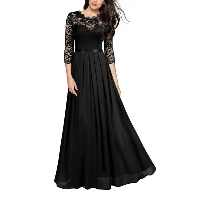 Judith - Robe de soirée élégance rubis Schwarz 2