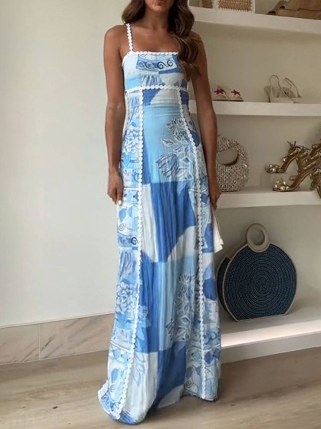 Juliette – Robe Longue Fleurie Dos Nu Décontractée Femme 3