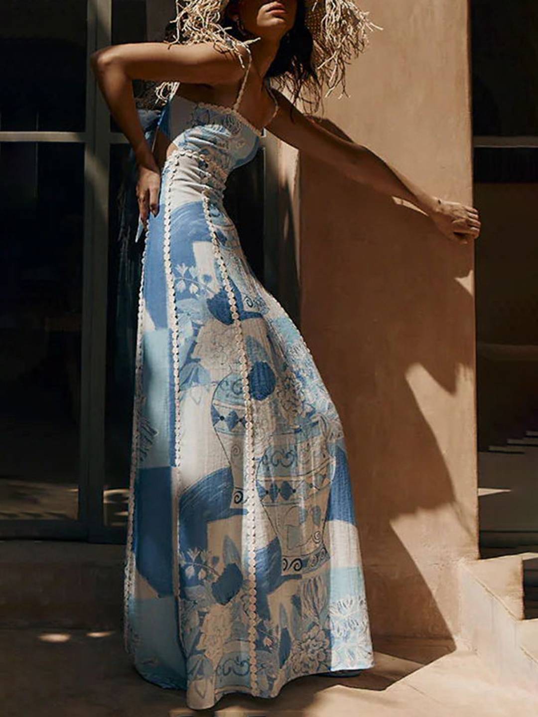 Juliette – Robe Longue Fleurie Dos Nu Décontractée Femme 6