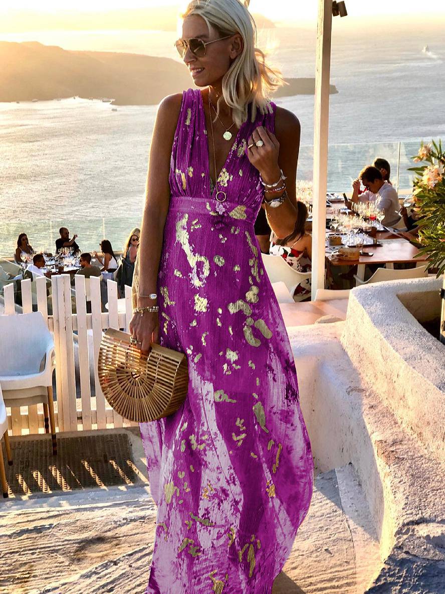 Justine – Robe Longue Pailletée Sans Manches Soirée Femme 11