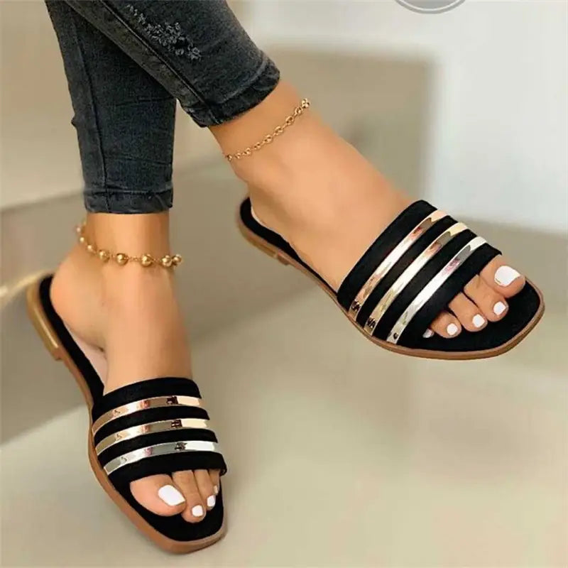Kélia - Mules d’Été pour Femme Confortables et Stylées Noir 2