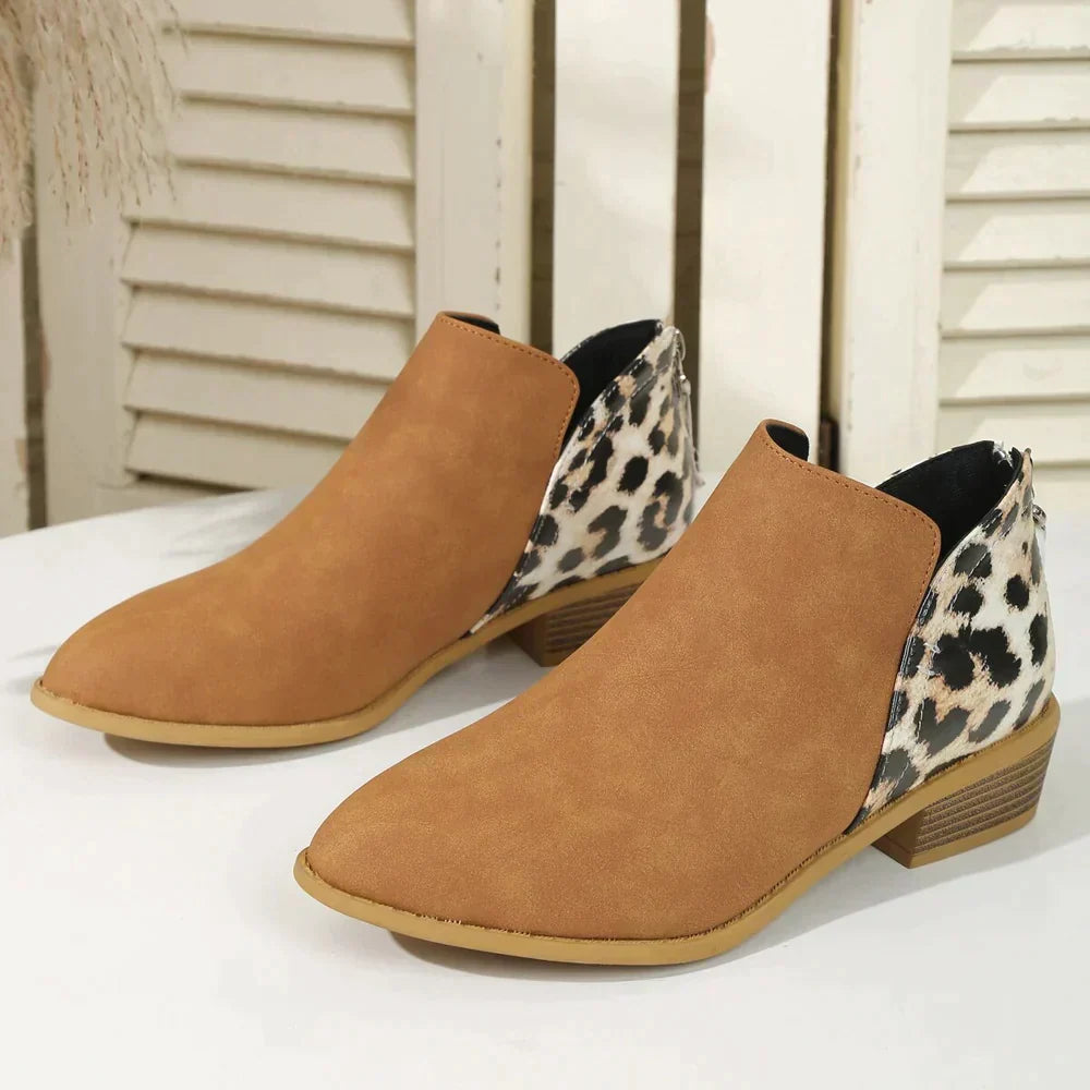 Kamilah - Bottines rétro pour femmes Marron