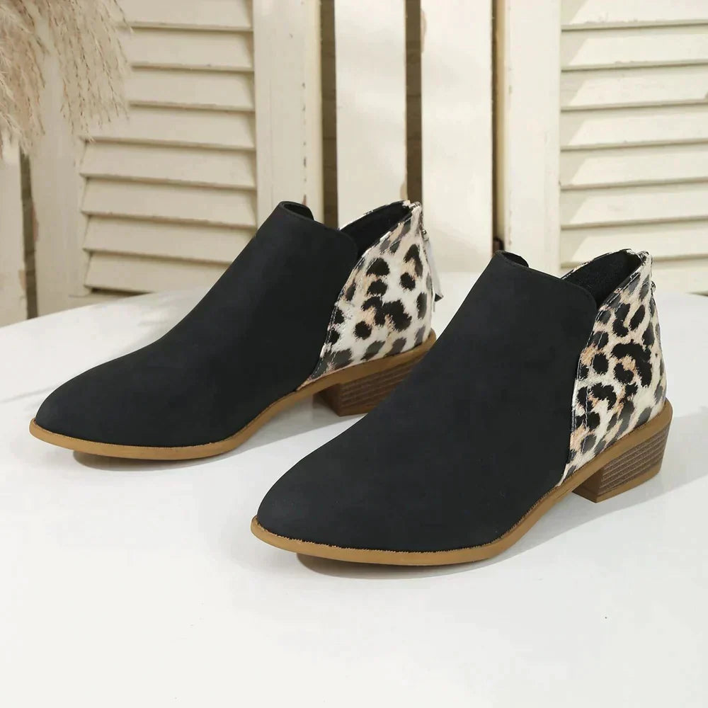Kamilah - Bottines rétro pour femmes Noir 2