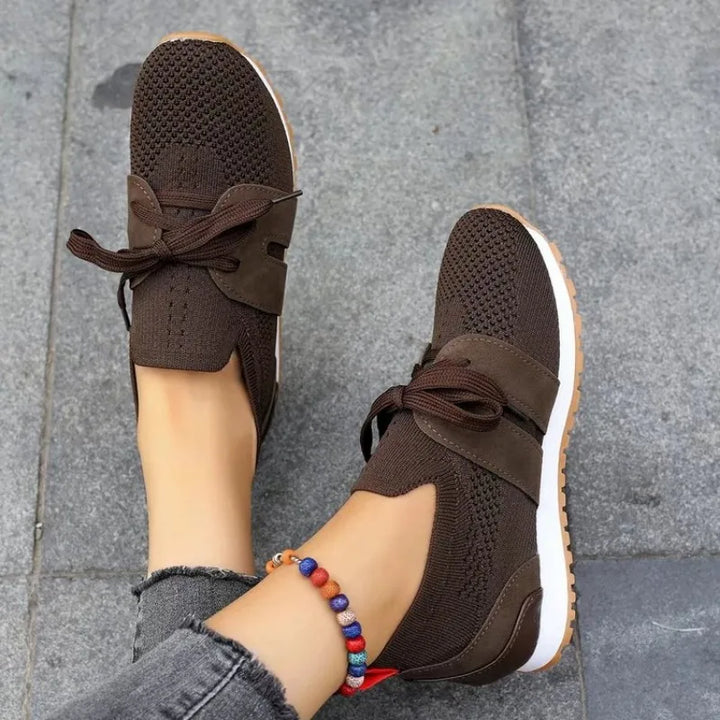 Karolina - Baskets Tendance pour Femmes Marron