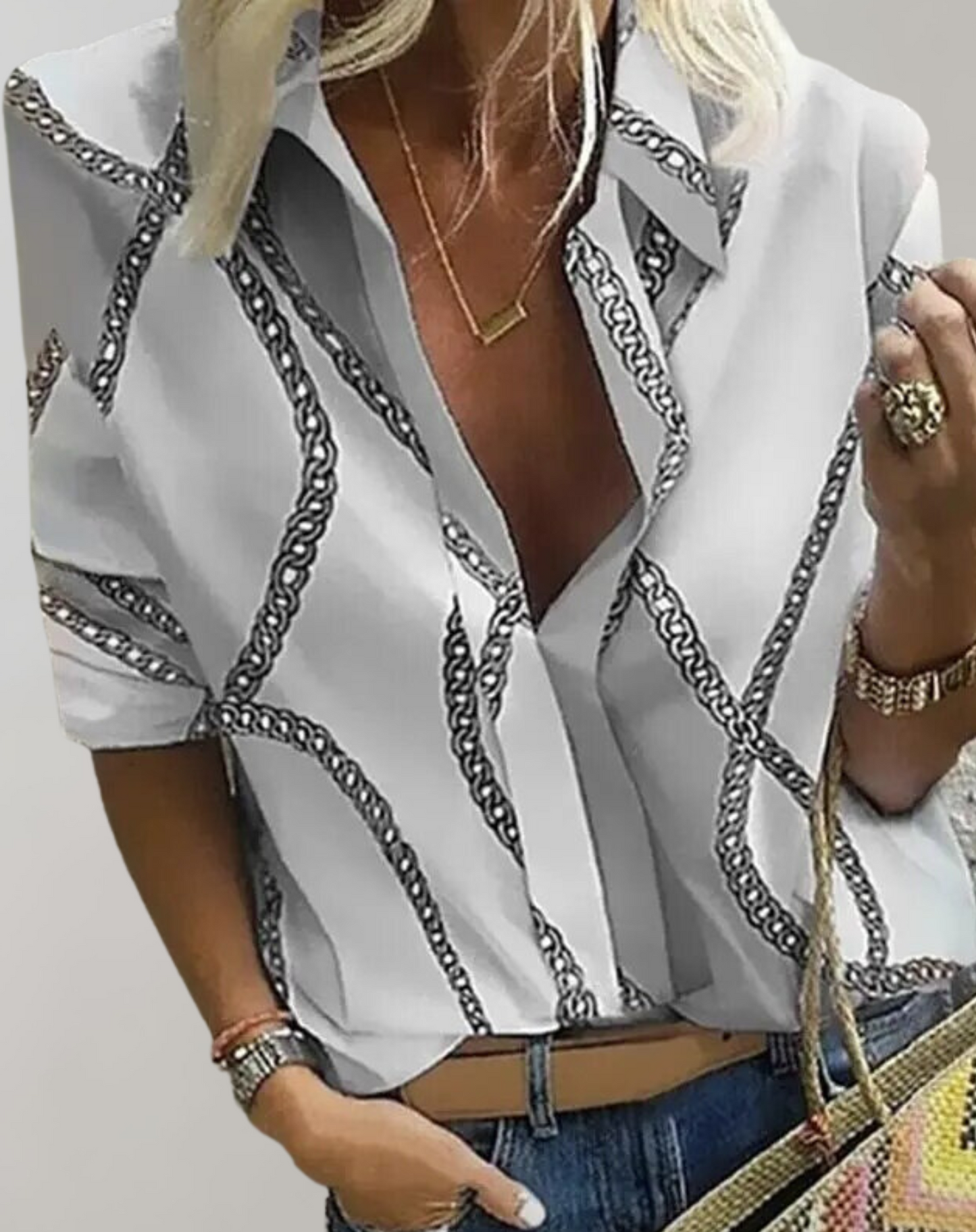 Keny - Blouse de loisir à manches longues pour femmes Grau