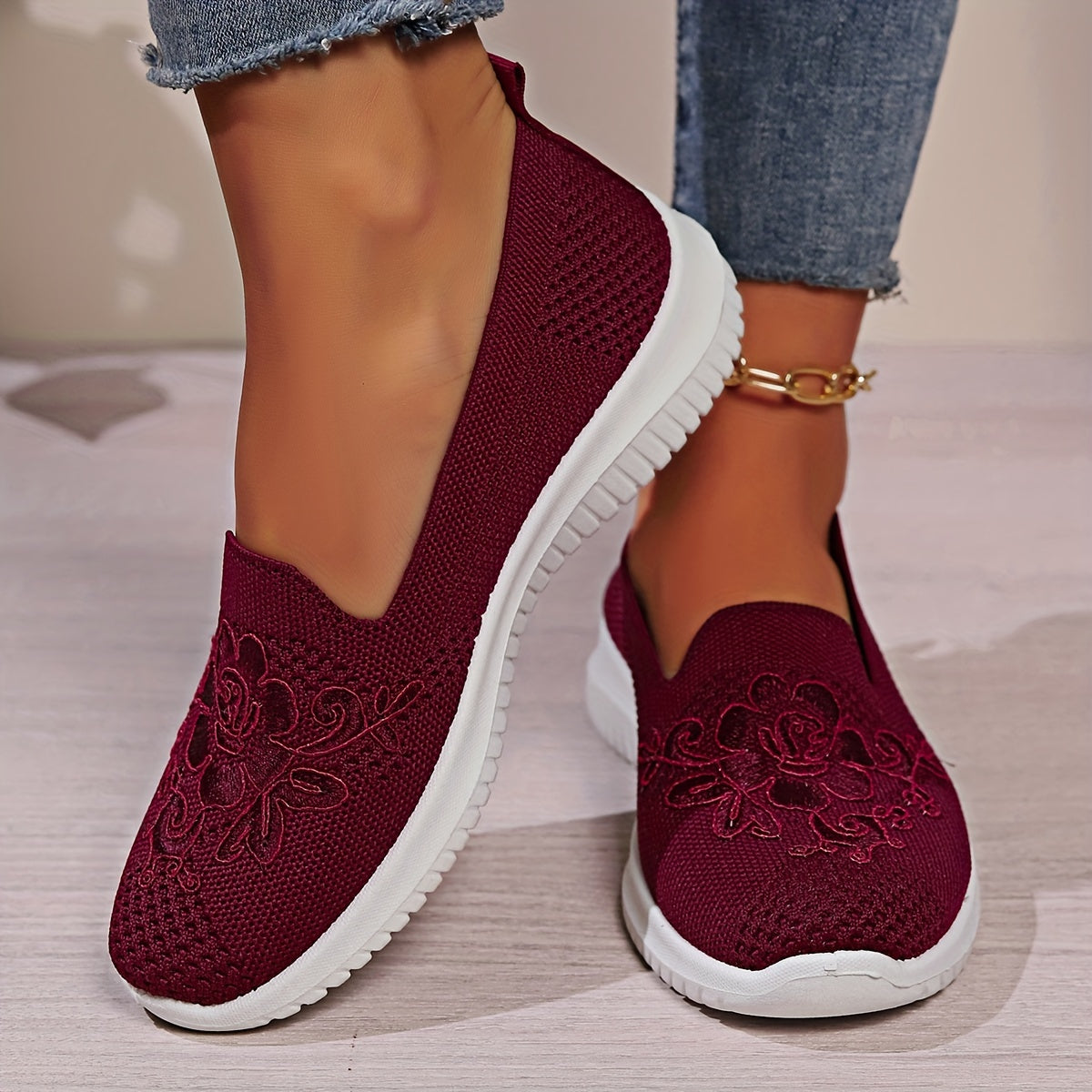 Klara - Mocassins en maille respirante Lila 2