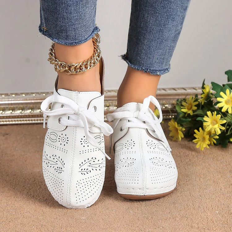 Kristina - Chaussures Élevées Chic Blanc