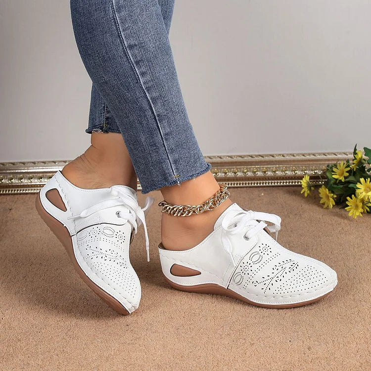 Kristina - Chaussures Élevées Chic Blanc 2