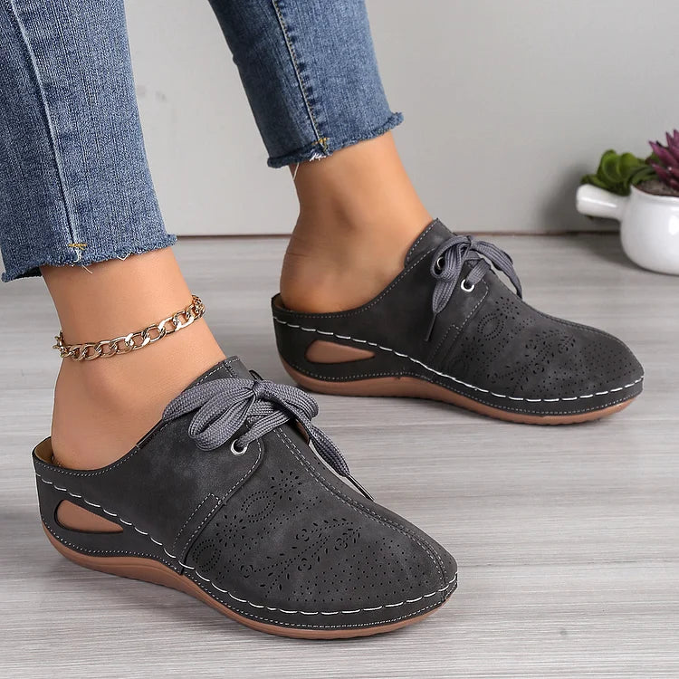 Kristina - Chaussures Élevées Chic Gris fonce 2