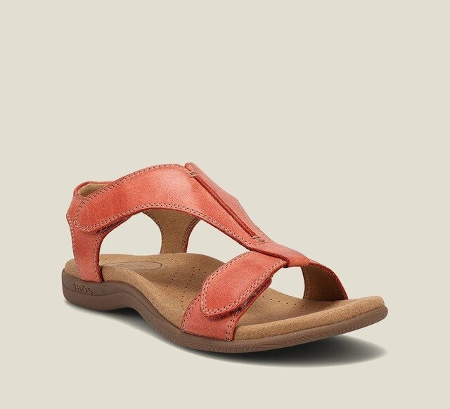 Krystel - Sandales Orthopédiques Femme Légères et Élégantes pour l’Été Orange