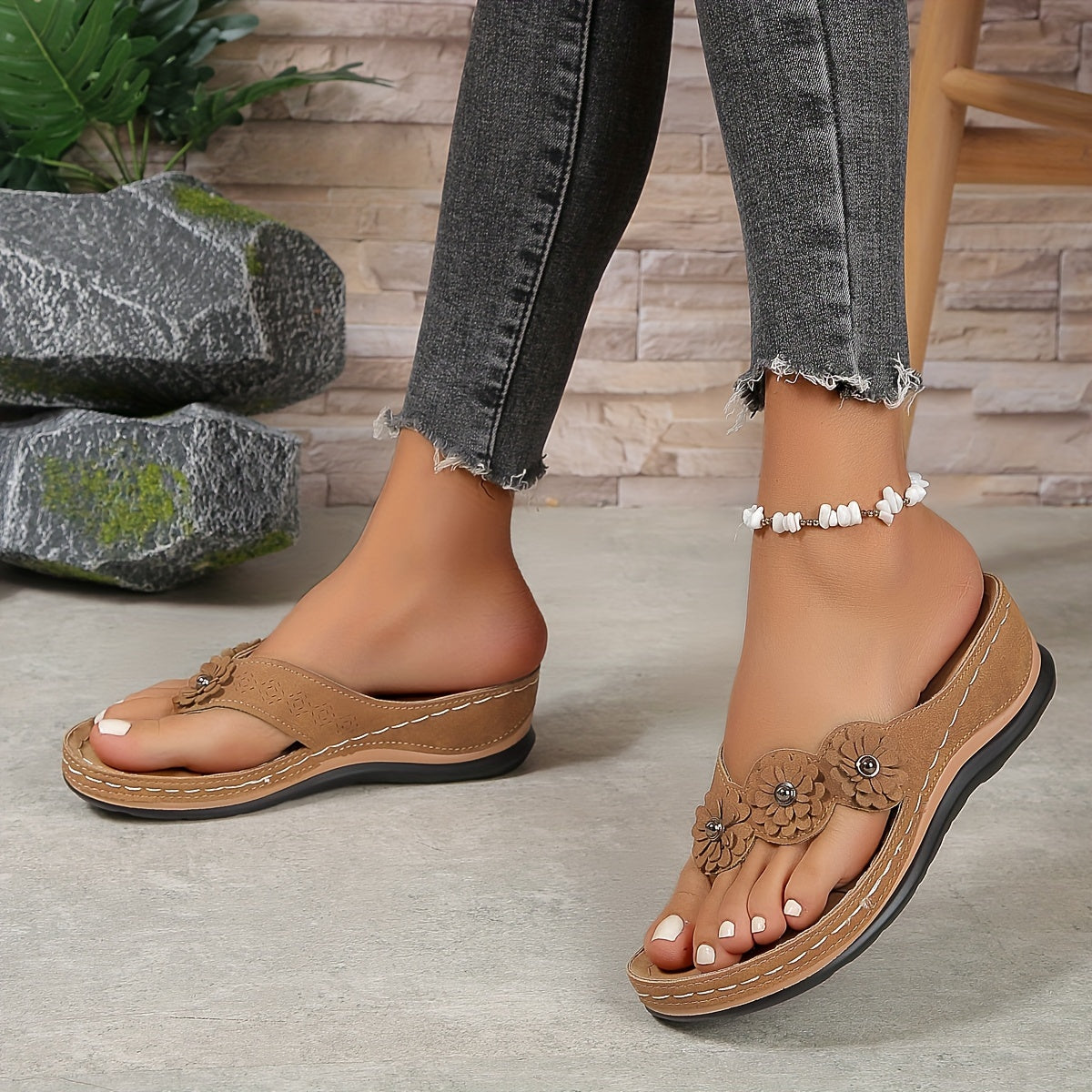 Kyana - Sandales orthopédiques Marron 3