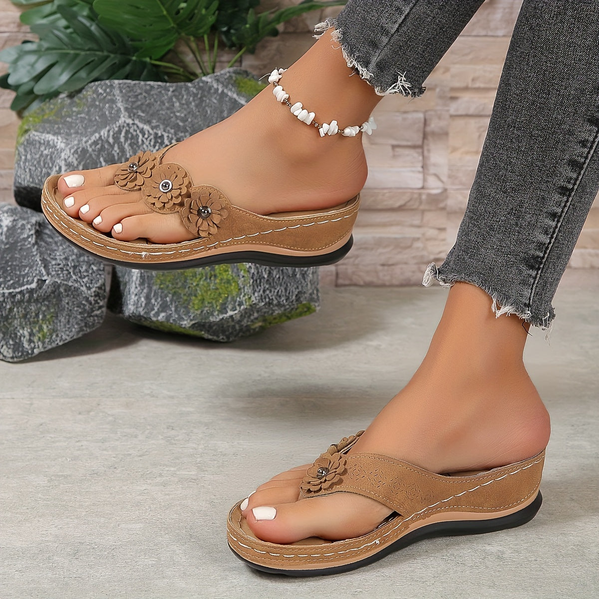 Kyana - Sandales orthopédiques Marron 2