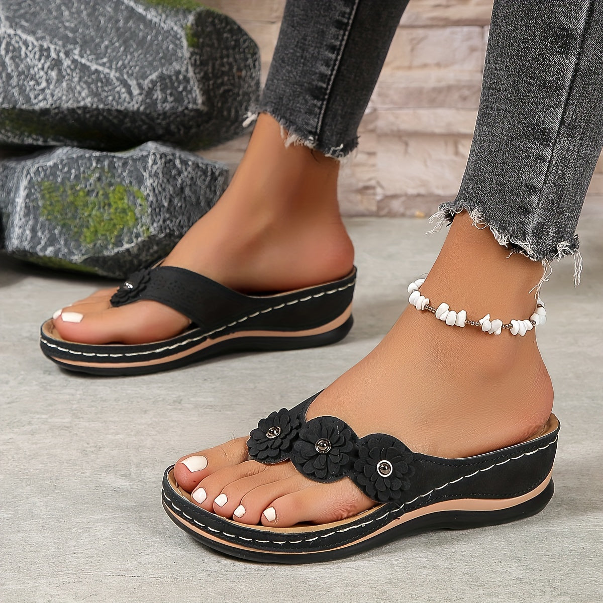 Kyana - Sandales orthopédiques Noir 3