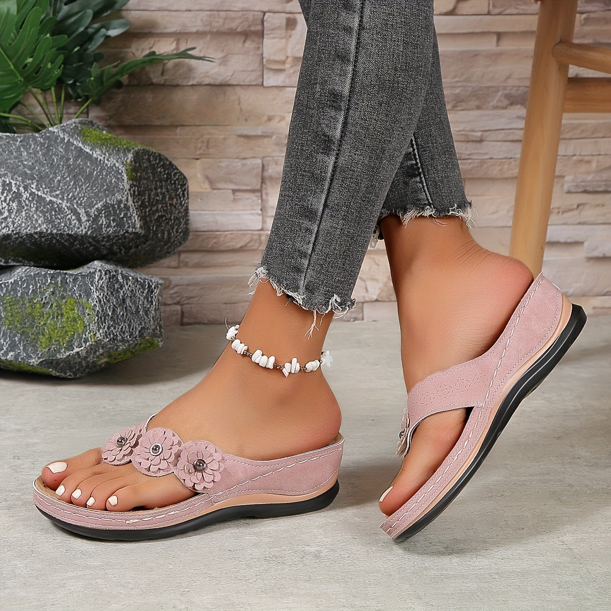 Kyana - Sandales orthopédiques Rose 2