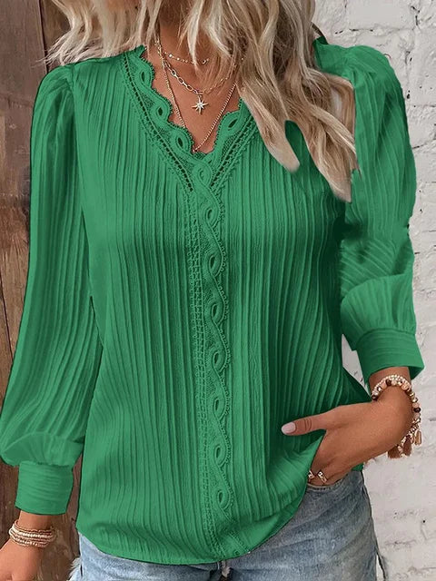 Laurah - Blouse Oversize Avec Allure Mode Vert