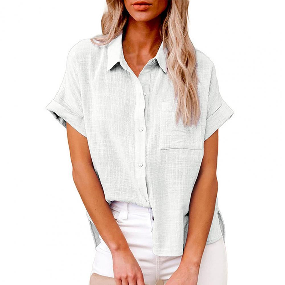 Liana - Blouse Longue Avec Tombé Chic Blanc