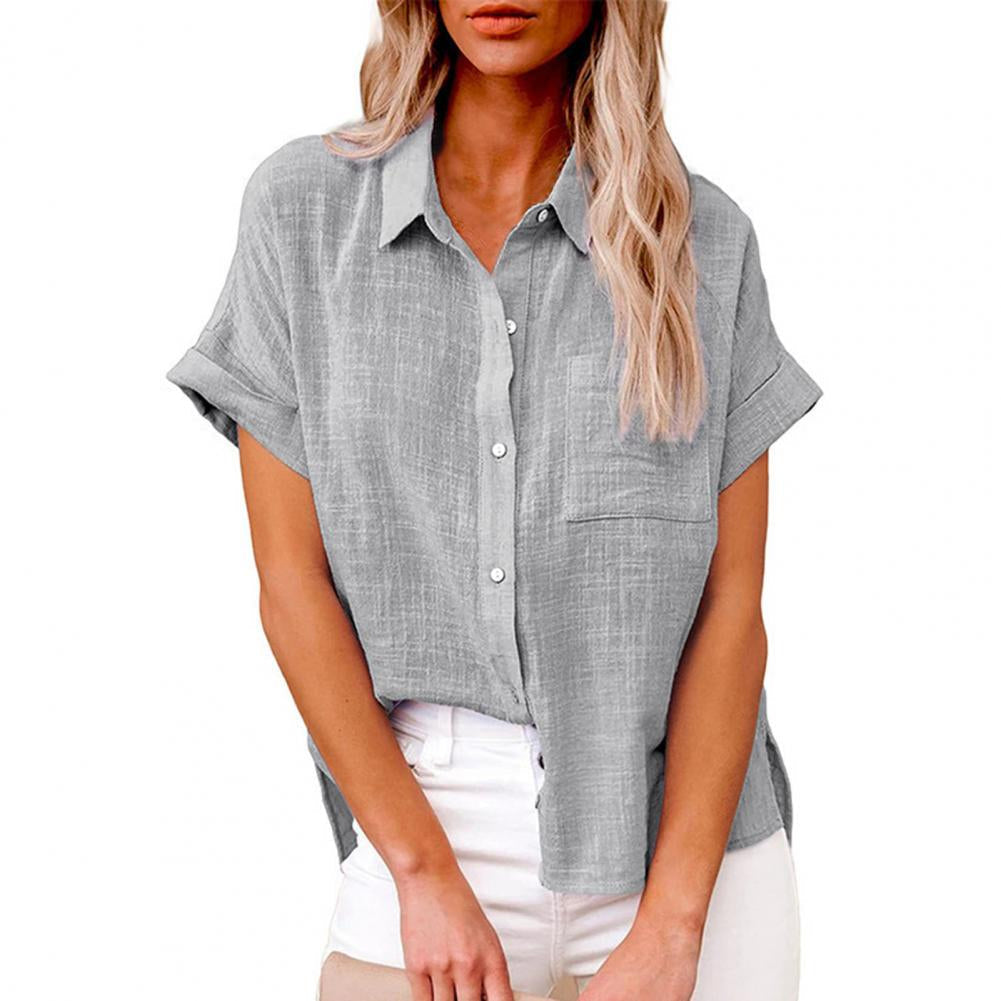 Liana - Blouse Longue Avec Tombé Chic Gris