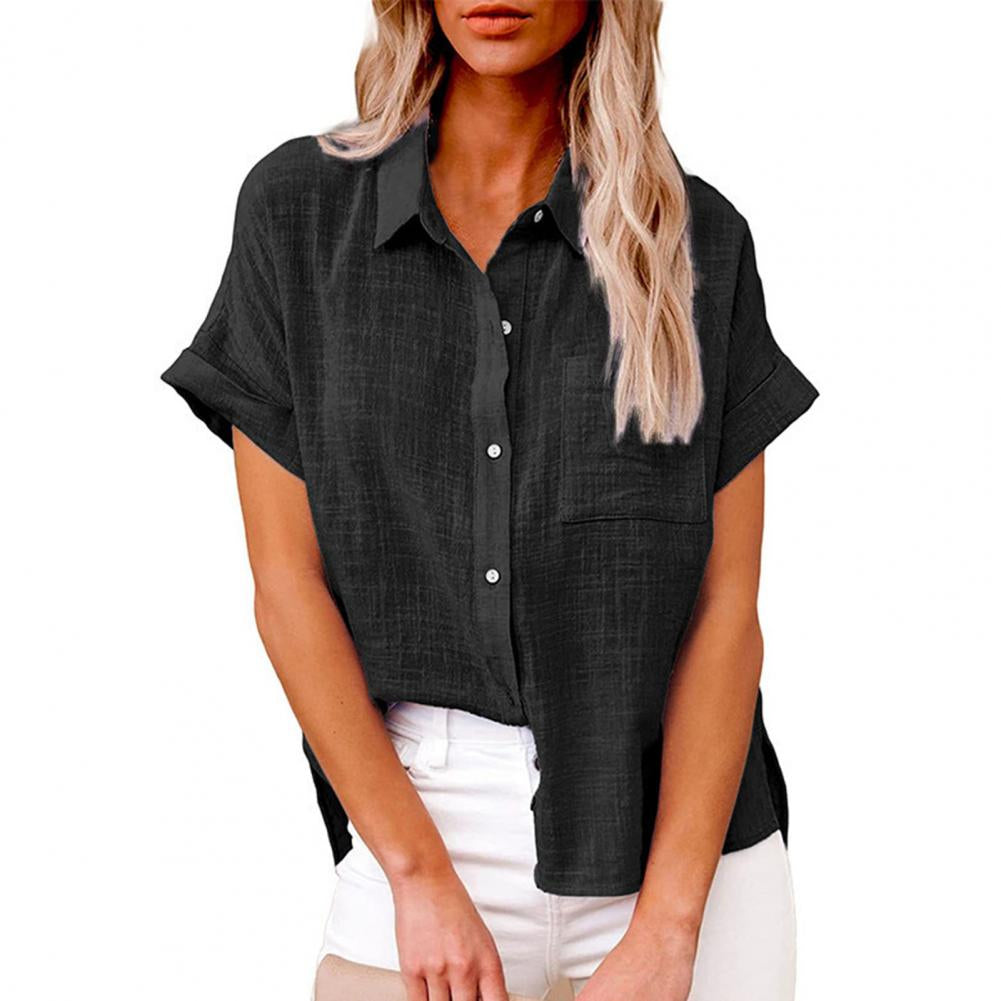 Liana - Blouse Longue Avec Tombé Chic Noir