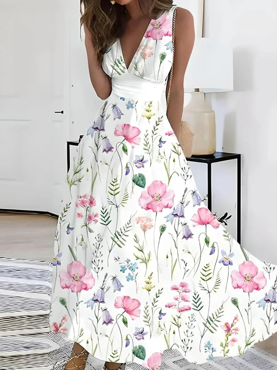 Liliane - Robe Chic Petal Fleur Rose