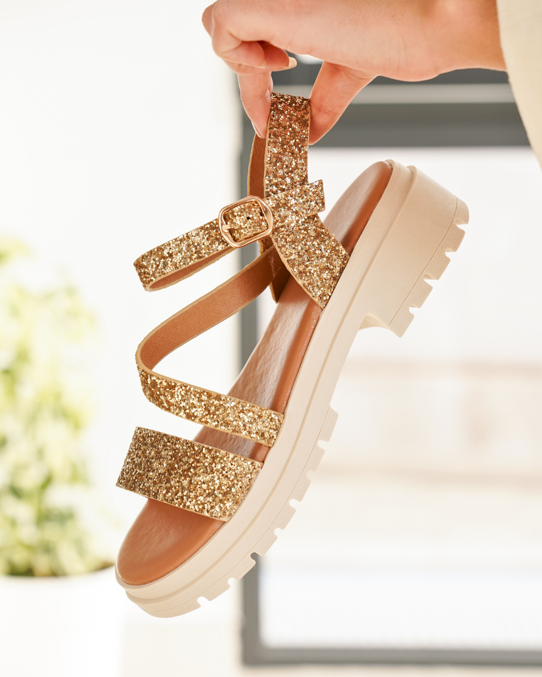 Norah – Sandales Femme Plateforme Dorées Confortables et Chic 3