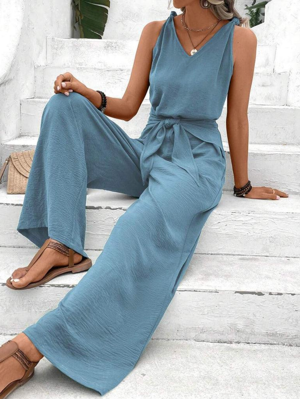 Renée – Combinaison Femme Fluide Élégante et Confortable 3