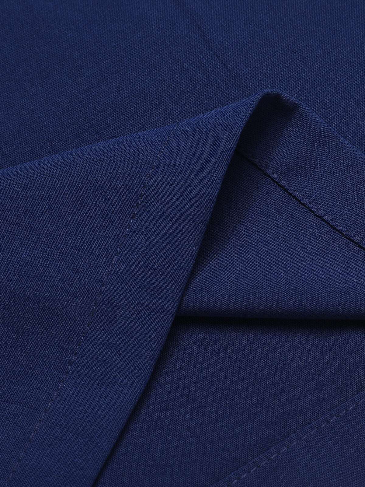 Béatrice – Combinaison Vintage Femme Bleu à Pois Col V Soirée