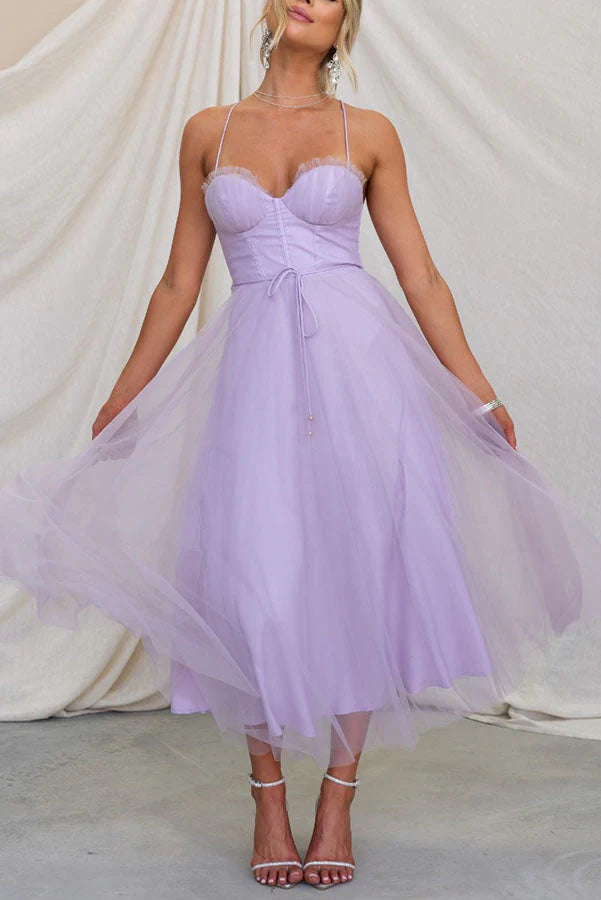 Verena - Une robe maxi de conte de fées lila