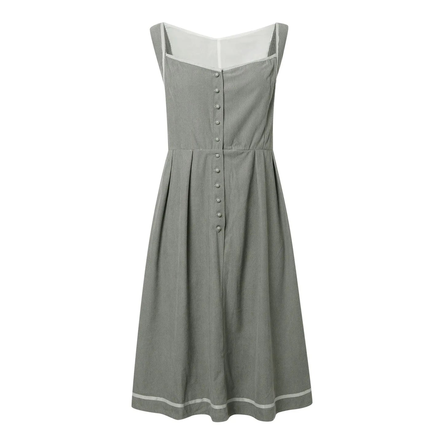 Élaine - Robe dirnd à manches longues pour femme avec noeud Bleu 3