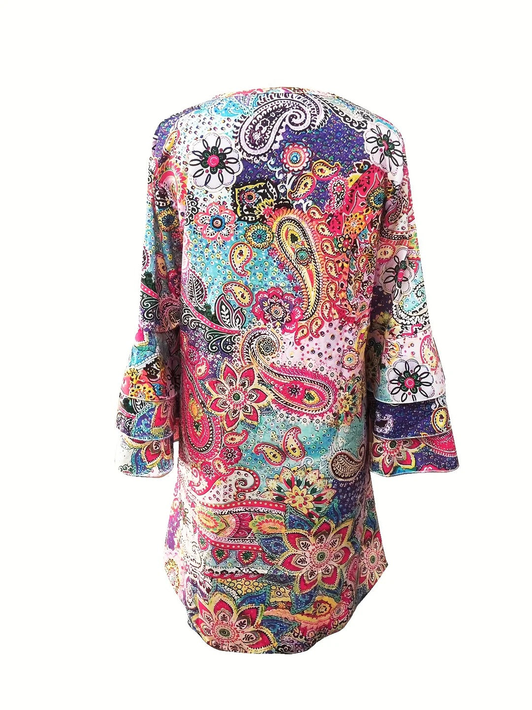 Émeraude - Robe d'été stylée et aérée Rouge 1