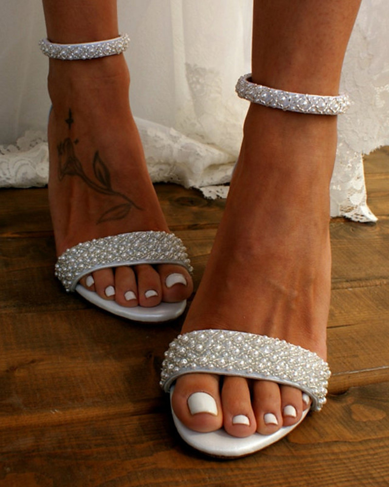Émeraude – Sandales de Mariage Femme Élégantes et Raffinées 5