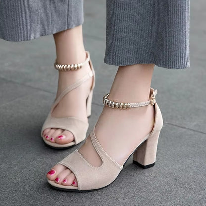Anaïs - femme été Sexy femmes sandales Beige