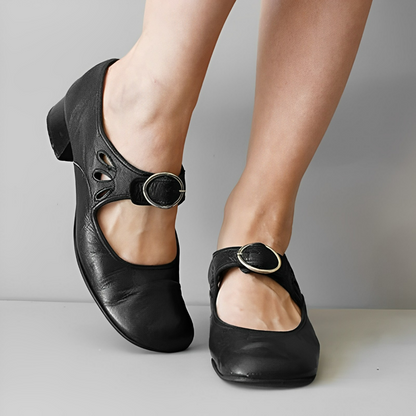 Aurélie - Boucle Shallow Chaussures individuelles Noir