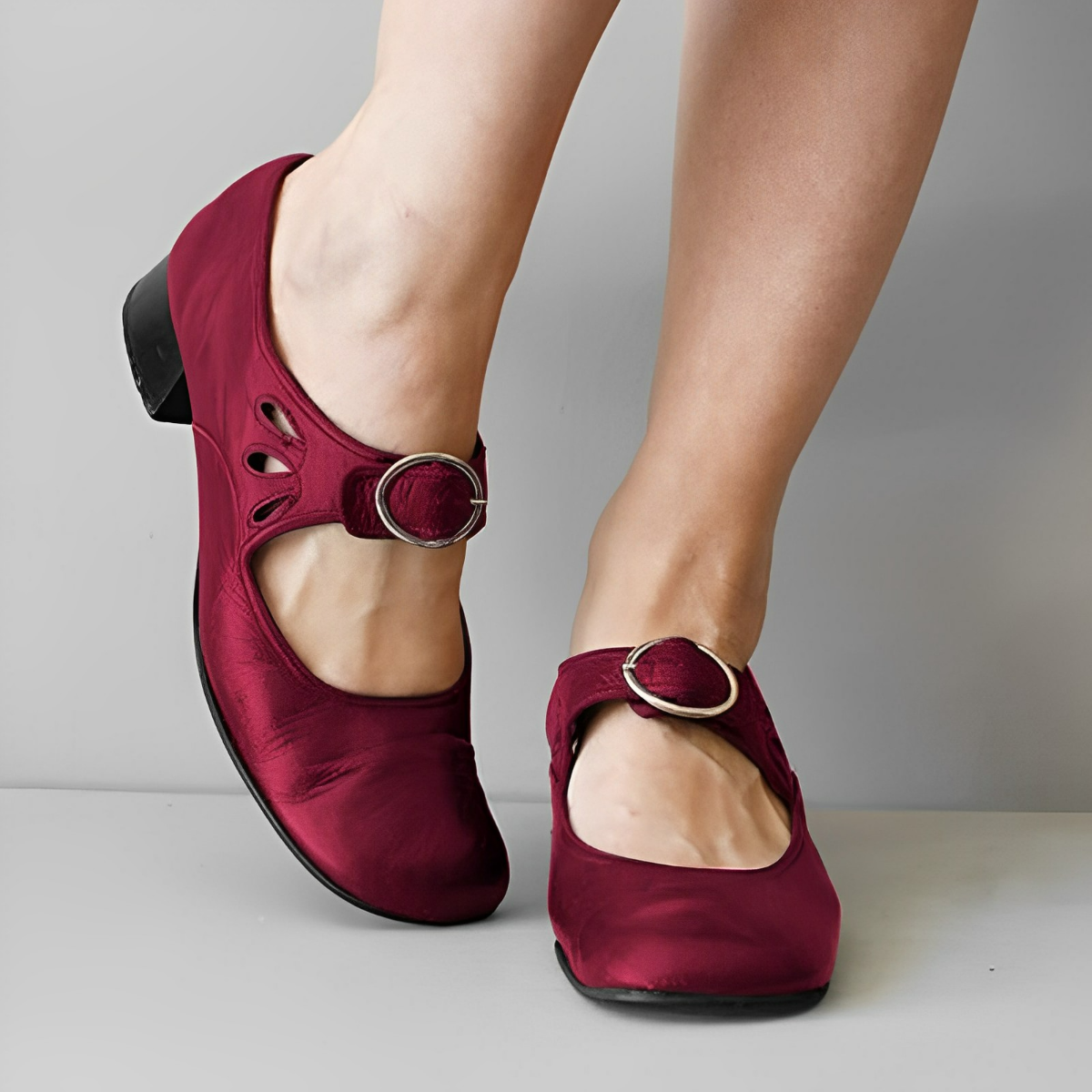 Aurélie - Boucle Shallow Chaussures individuelles Rouge