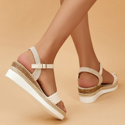 Axelle - Sandales orthopédiques à bride cheville Beige 3