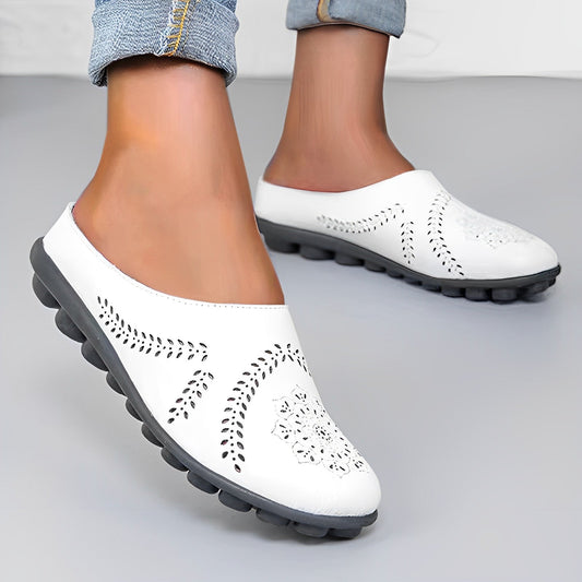 Bénédicte - Damen Etch Loafers Blanc